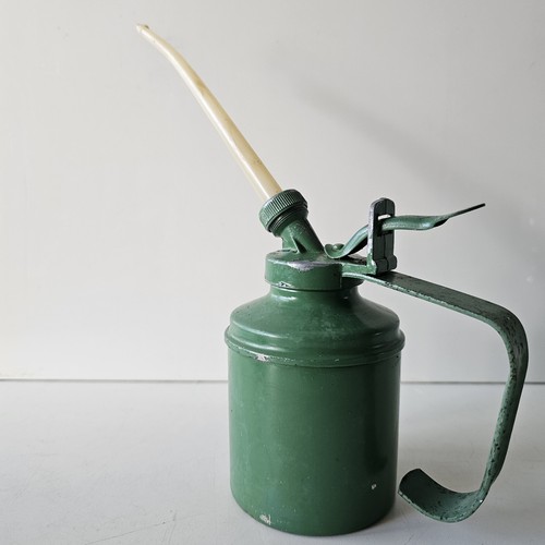 Vintage green wesco oil can - vintage,