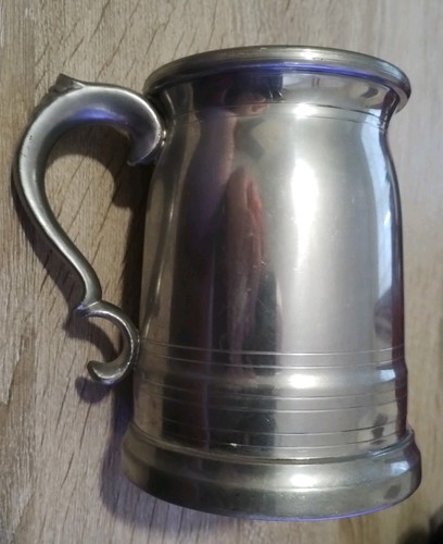 English pewter tankard - pewter,