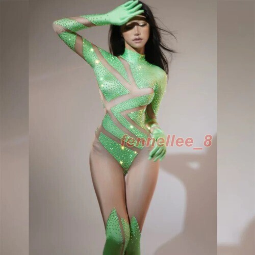 Rhinestone jumpsuits women - rhinestone,