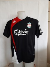 retro liverpool adidas  football shirt calsberg logo size UK 42/44