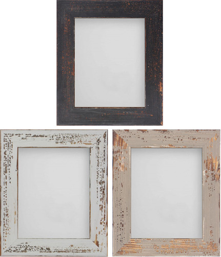 Distressed wooden photo frame - distressed,