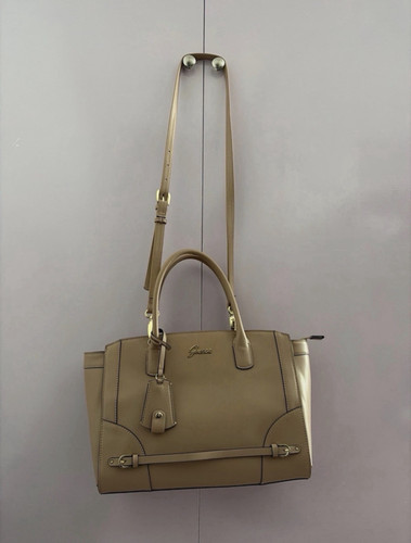 Guess beige faux leather - guess,