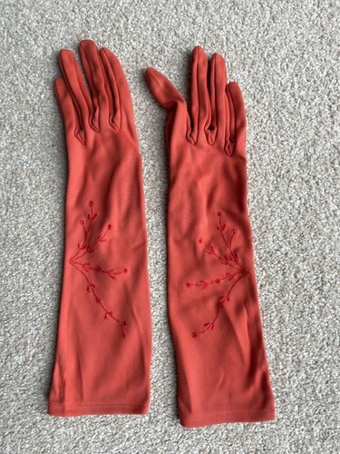 Orange ladies gloves - orange,