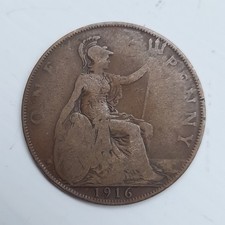1916 One Penny Coin George V