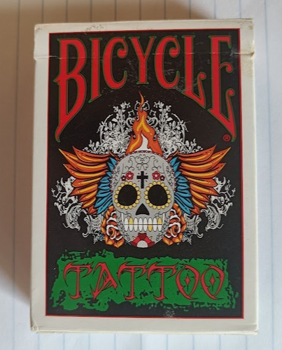 Tattoo bicycle playing - tattoo, cards