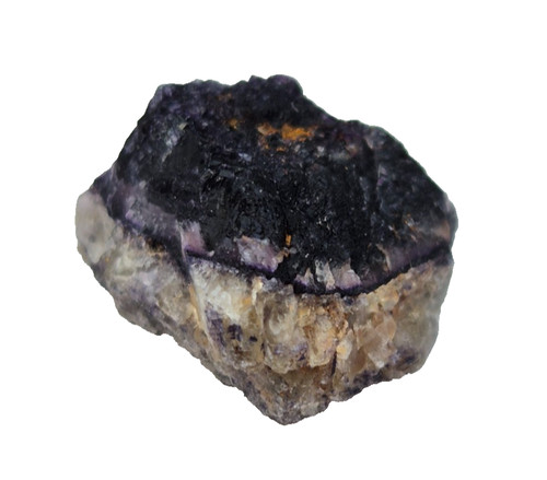 Blue john fluorite crystal - blue,