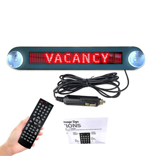 Car led programmable message - car,
