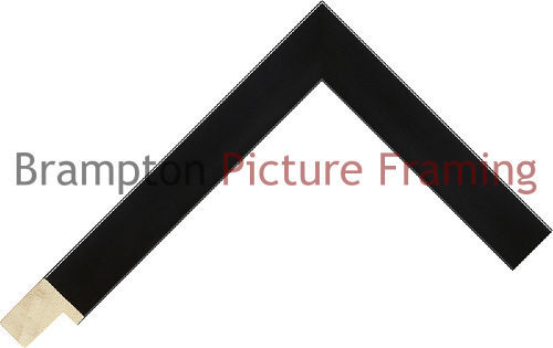 20mm wide black flat wood - wide,