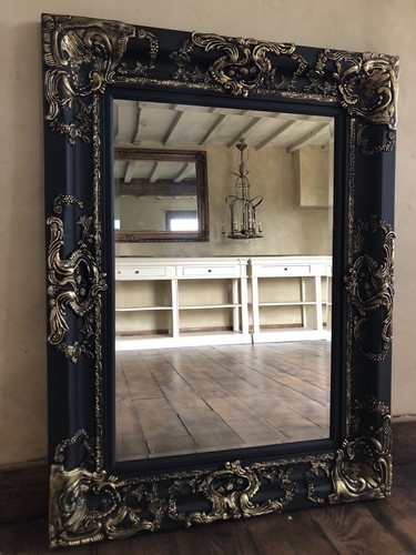 Black gold large overmantle - ,