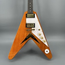 Custom 1958 Korina Flying V Reissue Natural Electric Guitar Korina Neck 22 Frets