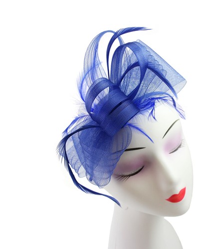Fascinator with flower feather - with,