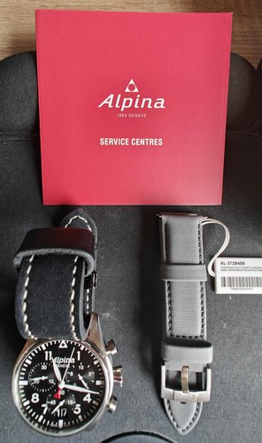 Alpina startimer pilot black - alpina,