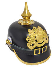 WW1 Repro GERMAN / BAVARIAN Leather PICKELHAUBE Helmet 1915 Model - 57-59cm New