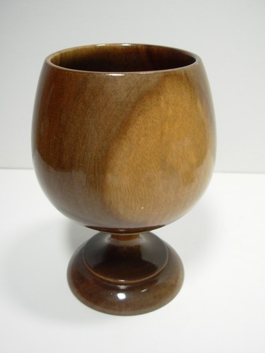 Turned wooden goblet no - wooden, goblet.