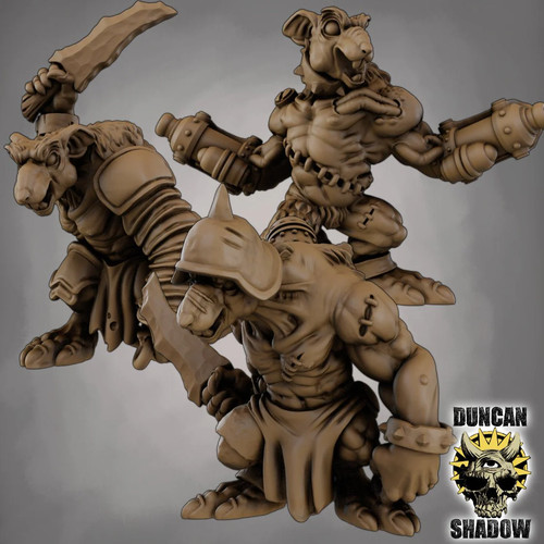 Rat ogres miniature - rat,