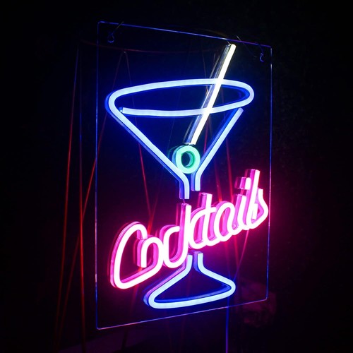Cocktails led neon - led, bar