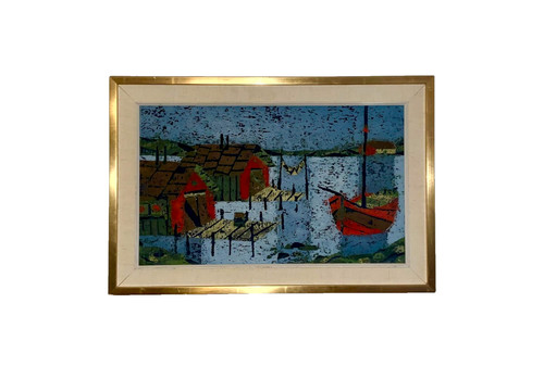 Vintage oil colour print - ,