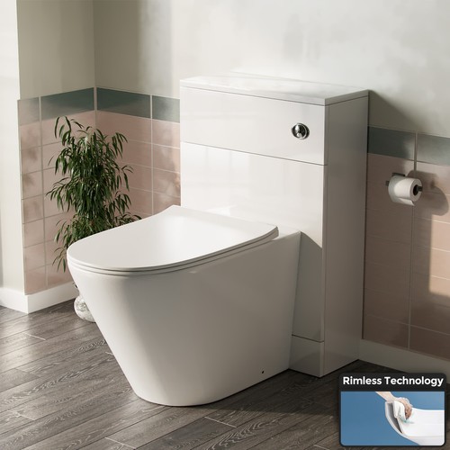 Back wall toilet with - to, wc