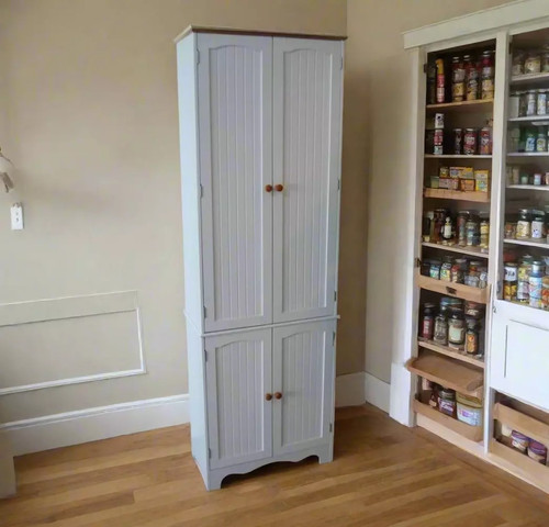 White tall kitchen - tall, pantry
