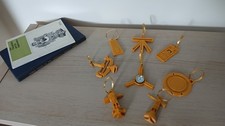 Wild Heerbrugg T4 Theodolite Gold Christmas decorations, Set of 8