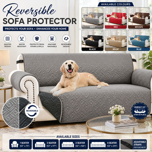 Reversible sofa slip - slip, covers