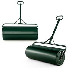 Metal Lawn Roller Sod Drum Roller Tow Behind a Tractor-Green