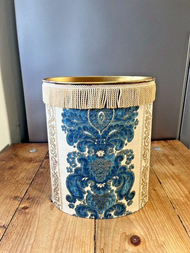 Vintage damask fabric covered - vintage,
