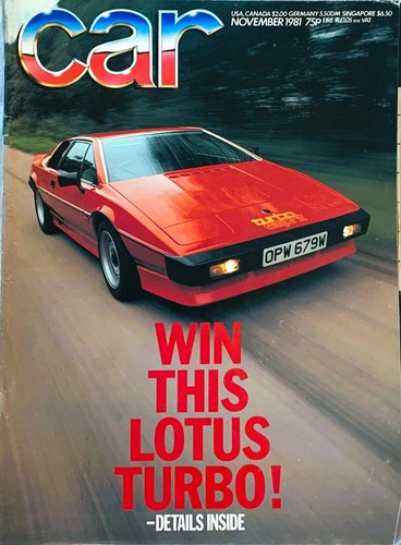 Car magazine nov 1981 - car,