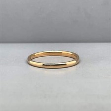 22ct Yellow Gold Band Ring - Size P
