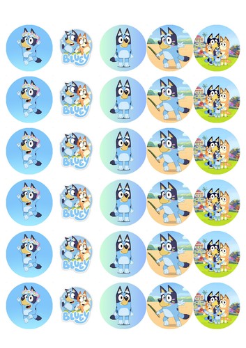 Bluey edible cupcake - 30, |