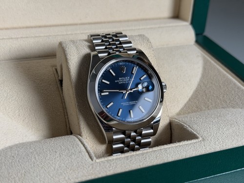 Rolex datejust 126300 - 41, blue