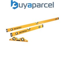 Faithfull  Box Level Set 3 Piece Spirit Level Set FAISLBSET3PCXMS25LEVEL3 