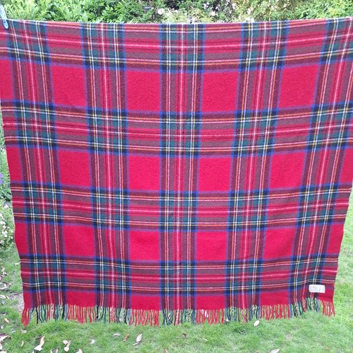 Vintage wool tartan - tartan, car