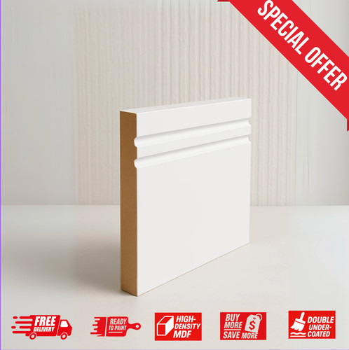 Two groove mdf skirting - two,