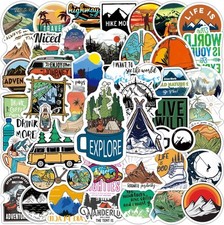 100 X Outdoor Camping Stickers