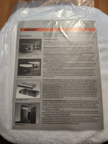 Bose 802 302 ii - bose, 302-ii
