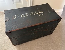 Naval Officers Wooden Chest