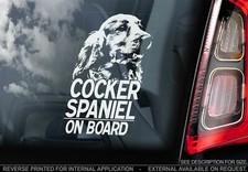 Cocker Spaniel Car Sticker -