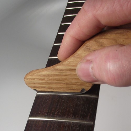 Guitar fret crowning - fret,