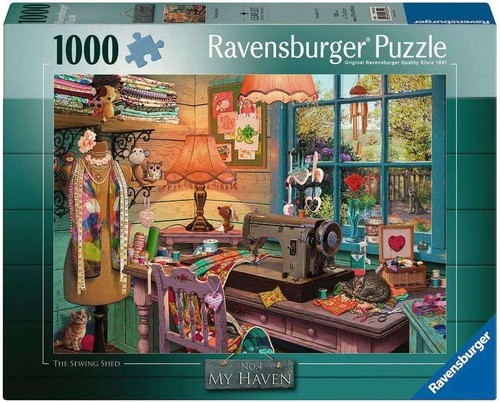 Sewing shed puzzle 1000 - sewing, piece
