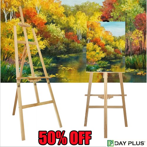75m wooden easel display art - 1.75m,