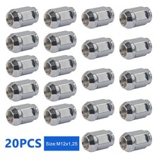 20X Alloy Wheel Nuts Silver M12x1.25 Bolts 19mm for Subaru Impreza Hatch Sti WRX