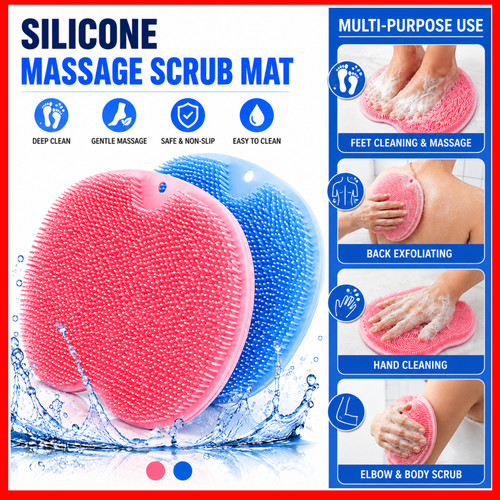 Silicone shower foot - foot, scrubber