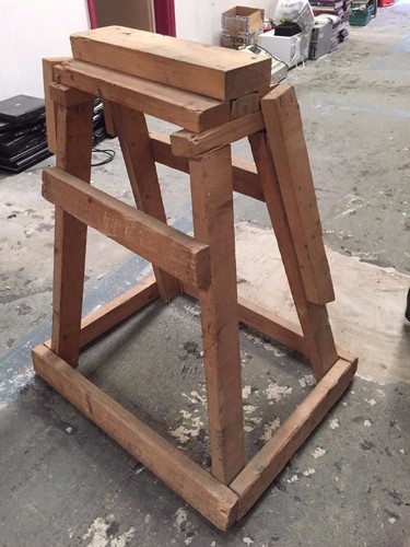 Wooden trestle leg - wooden,
