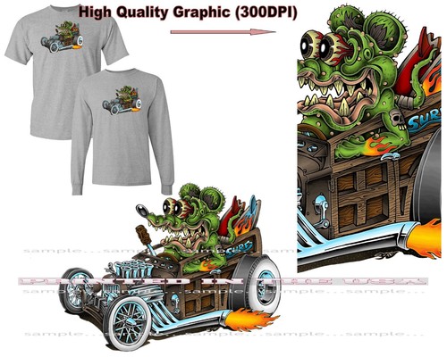 Rat rod cartoon character - rat,