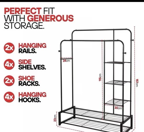 Heavy duty clothes rail - heavy, with