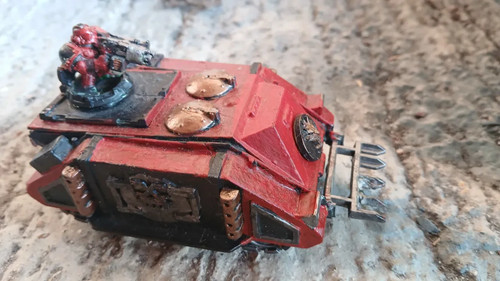 40k chaos rhino painted - rhino, and