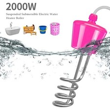 2000W Winter Electric Immersion Water Heater Portable Suspension Hot Fast Boiler
