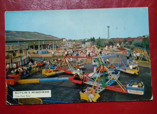 Butlins minehead postcard - butlins,