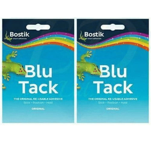 Blu tack sticky usable - blu,